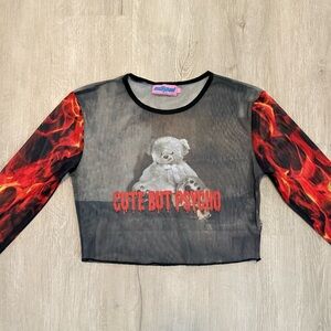 Cute But Psycho Kids Long Sleeve Shirt